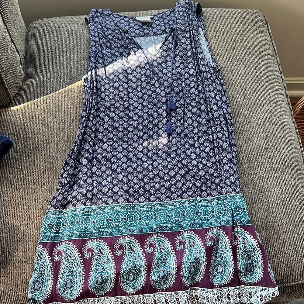 Bohemian Paisley Sleeveless Dress